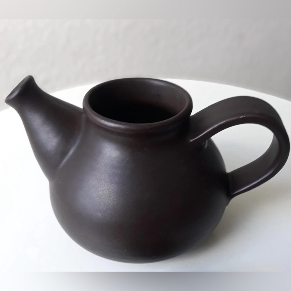Teapot Bay Keramik West Germany Stoneware Brown Glaze Home Kitchen Collectible